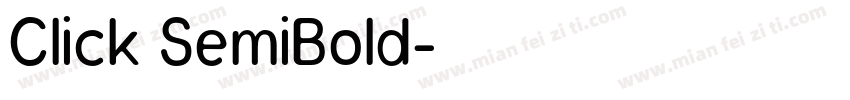 Click SemiBold字体转换